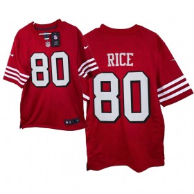 San Francisco 49ers Tröjor Jerry Rice 80 Nike Röd 2021 Throwback - Herr